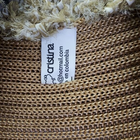 Taller De Christina Shrug Women's S/M Open Cardigan Recycled Crochet Art To Wear - Picture 8 of 12